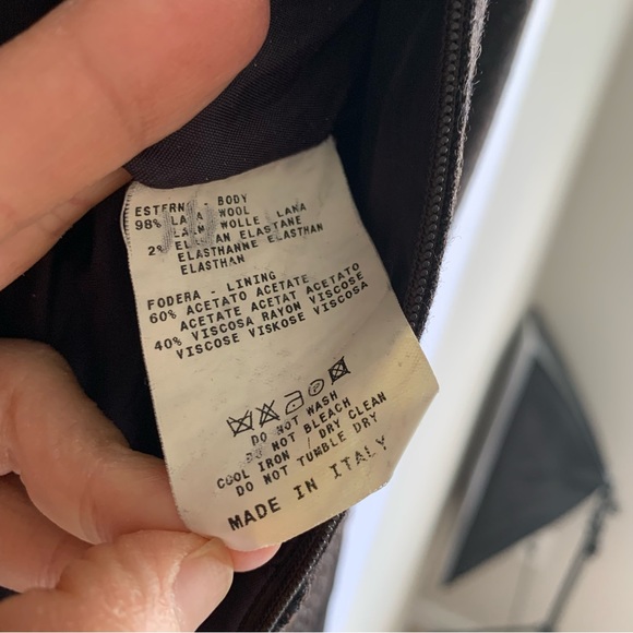 Etro Sheath Dress Lana Wool brocade trim waist - Picture 12 of 16